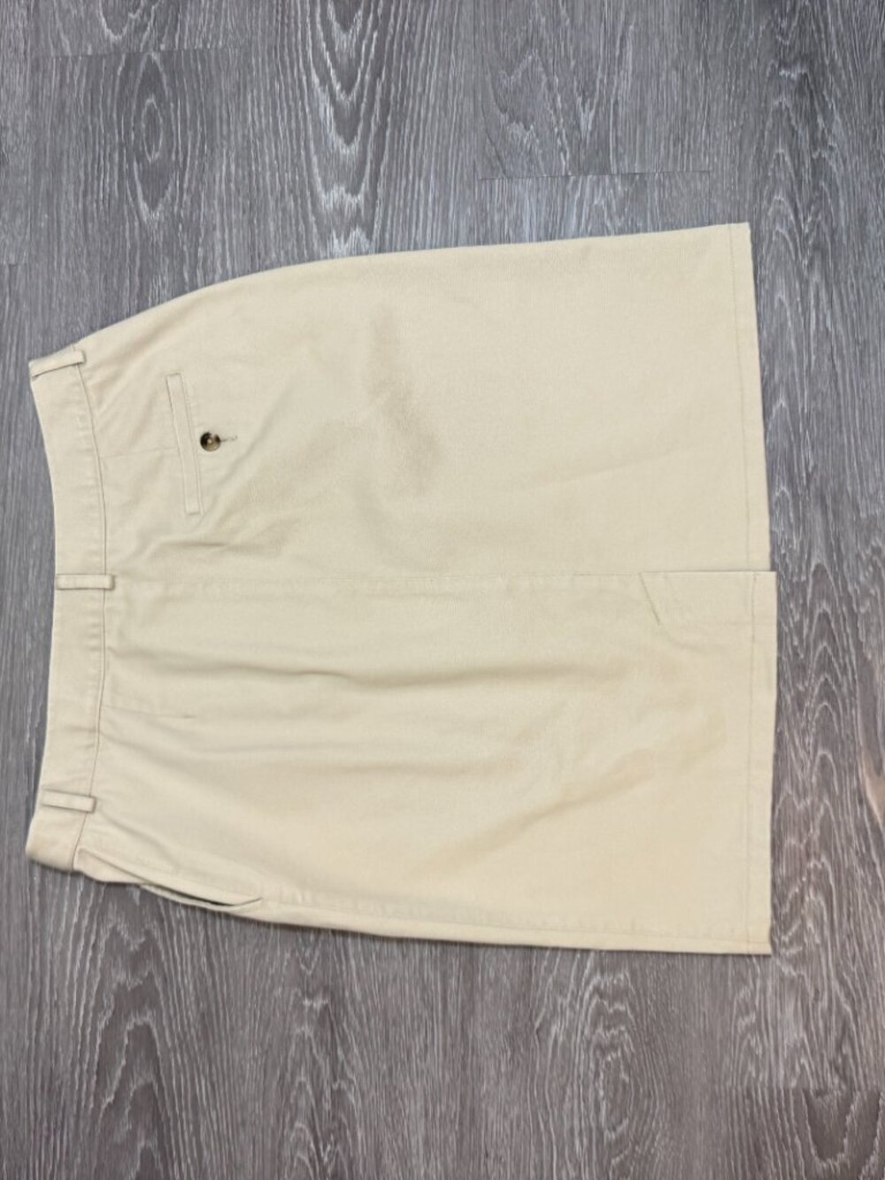 L.L. Bean Classic Fit Chino Skirt - Khaki/Stone Size 10 - Picture 4 of 7